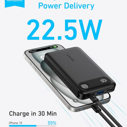 Pin Dự Phòng Anker 10000 22.5W (Built-In USB-C Connector) 