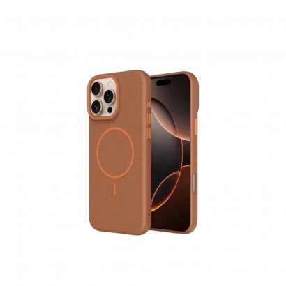 Ốp lưng da PU Likgus Beauty Magnetic cho iPhone 15 Pro Max (Màu Nâu, Xanh, Xám, Đen Cam, Đen Xanh)