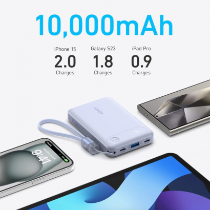 Pin Dự Phòng Anker 10000 22.5W (Built-In USB-C Connector) 