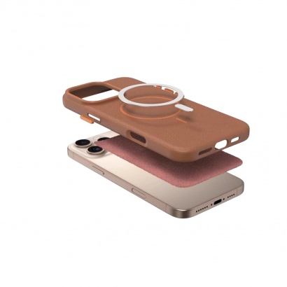 Ốp lưng da PU Likgus Beauty Magnetic cho iPhone 15 Pro Max (Màu Nâu, Xanh, Xám, Đen Cam, Đen Xanh)