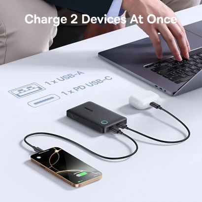Pin Dự Phòng Baseus EnerFill FP11 10000mAh 15W (Dual-Port)
