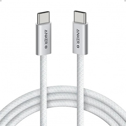 Cáp Type C to Type C Anker Zolo dài 1.5m 240W (Trắng, Đen)