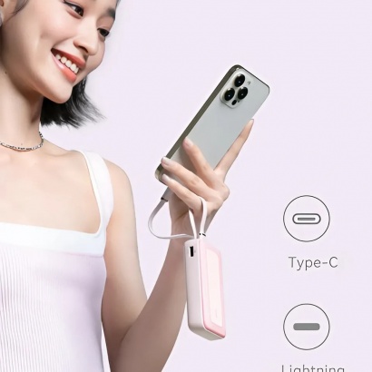 Pin sạc dự phòng Anker Zolo 10000mAh 30W 1a1c Tích Hợp Cáp C 