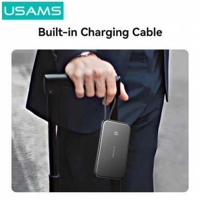 Pin sạc dự phòng USAMS 20W Ultra-thin Magnetic Digital