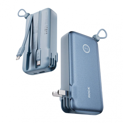 Pin Dự Phòng Kiêm Củ Sạc ROCK Y30 10000mAh 22.5W