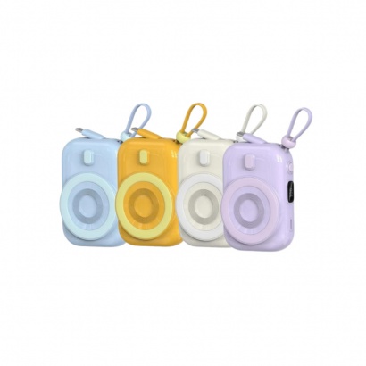 Pin dự phòng WIWU Mini tích hợp Magsafe (Color Yellow, Purple, White)