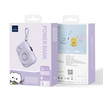 Pin dự phòng WIWU Mini tích hợp Magsafe (Color Yellow, Purple, White)