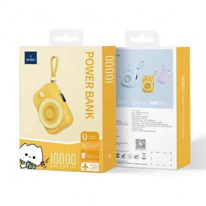 Pin dự phòng WIWU Mini tích hợp Magsafe (Color Yellow, Purple, White)
