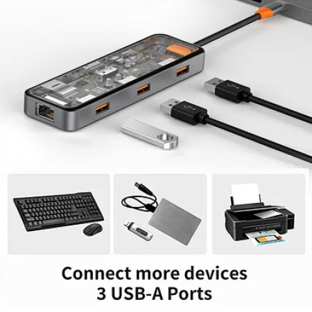 HUB chuyển đổi WIWU Cyber 8in1 Type C 
