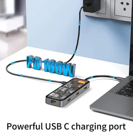 HUB chuyển đổi WIWU Cyber 8in1 Type C 