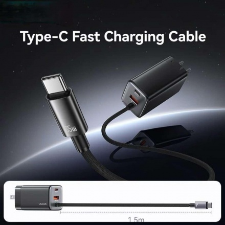 Củ Sạc Nhanh 2C+1A GaN 65W - USAMS