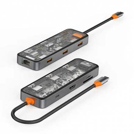 HUB chuyển đổi WIWU Cyber 8in1 Type C 