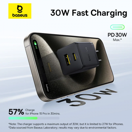 Củ Sạc Nhanh 30W – Baseus