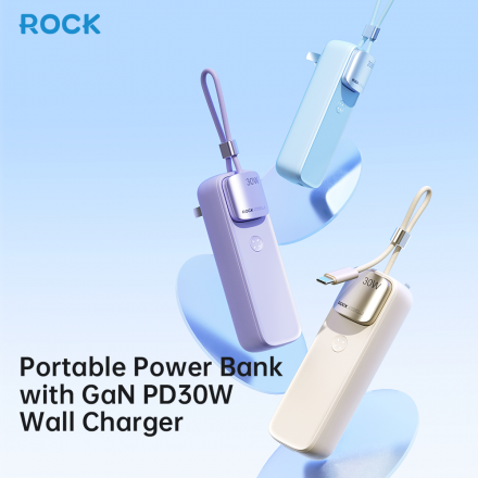 Pin Dự Phòng Kiêm Củ Sạc 5000mAh ROCK