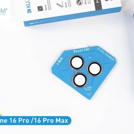 Bộ dán 3 mắt bảo vệ camera iPhone 16 Pro/Pro Max KUZOOM 
