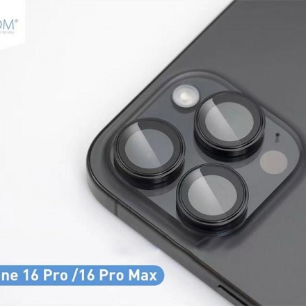 Bộ dán 3 mắt bảo vệ camera iPhone 16 Pro/Pro Max KUZOOM 