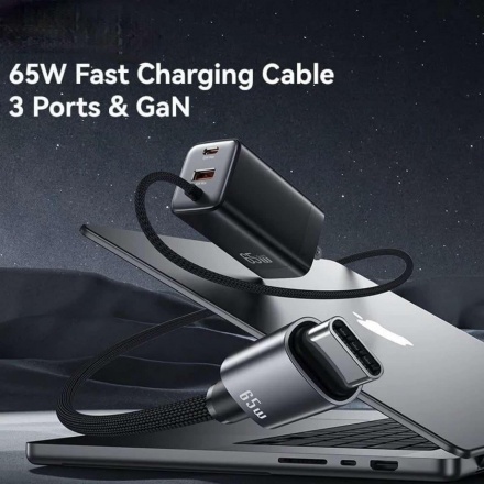 Củ Sạc Nhanh 2C+1A GaN 65W - USAMS