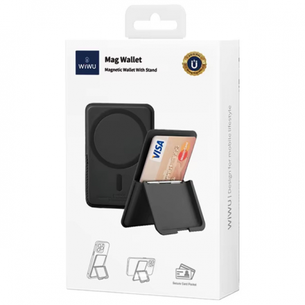 Ví da đựng Card hít nam châm WiWu 