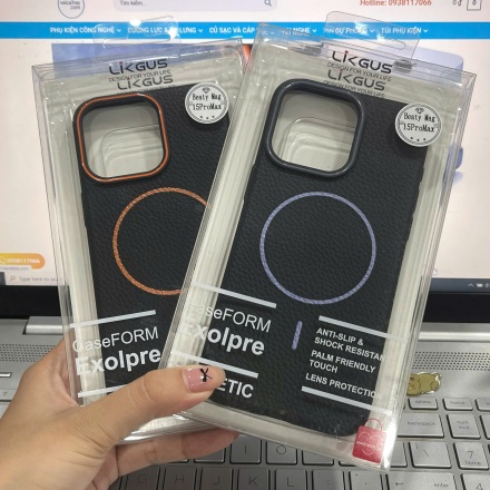 Ốp lưng da PU iPhone 15 Pro Max Likgus 