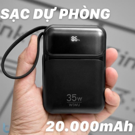 Pin Sạc Dự Phòng 20000mAh 35W WiWU