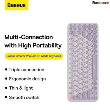 Bàn phím không dây đen - Baseus