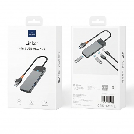 Hub 4in1 Linker 431C USB+Type C - WiWU