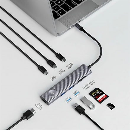 Hub Chuyển Đổi 8in1 Type C WiWu 