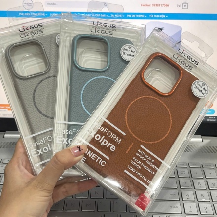 Ốp lưng da PU iPhone 15 Pro Max Likgus 