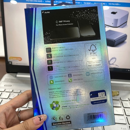Cường lực chống nhìn trộm iPhone 16 Pro ANANK