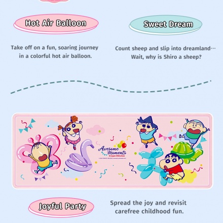 Lót Chuột & Bàn Phím Crayon Shinchan – ROCK