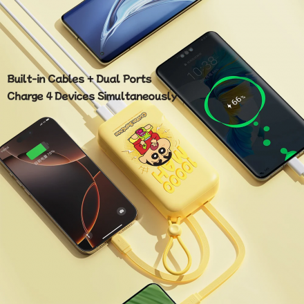 Pin Dự Phòng 10000mAh 22.5W ROCK Crayon Shinchan  