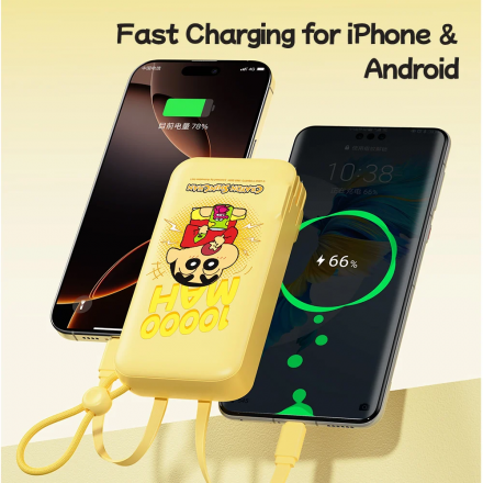 Pin Dự Phòng 10000mAh 22.5W ROCK Crayon Shinchan  
