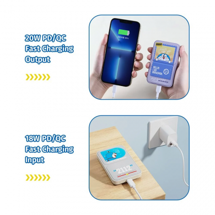 Pin dự phòng 5000mAh ROCK Doraemon 