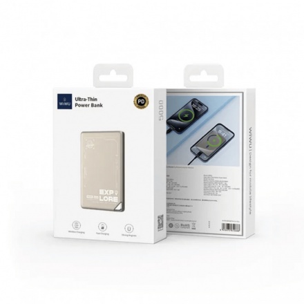 Pin Dự Phòng Không Dây MagSafe 5.000mAh/ 10.000mAh WiWU