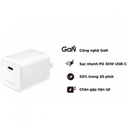 Củ Sạc GaN 40W 1 Cổng – Mophie