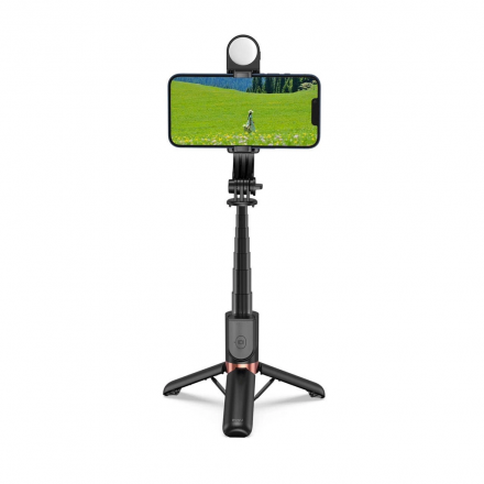 Gậy selfie Mini có đèn chiếu sáng Wiwu 