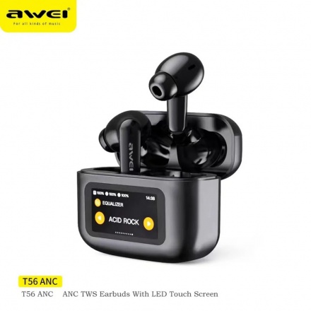 Tai Nghe Không Dây AWEI T56 ANC - Đen