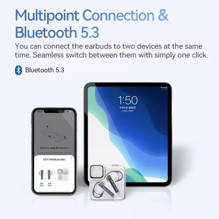 Tai nghe không dây QCY MeloBuds Neo  – Đen