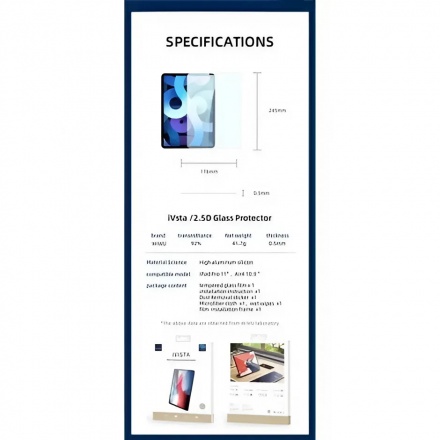 Kính Cường Lực Cho IPAD Air 2024 11 WiWu 
