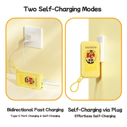 Pin Dự Phòng 10000mAh 22.5W ROCK Crayon Shinchan  