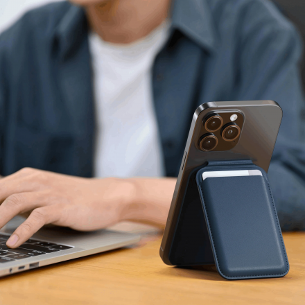 Ví kiêm giá đỡ cho iPhone có Magsafe Satechi 