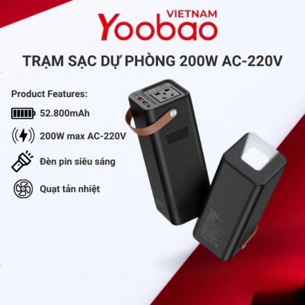 Trạm Sạc Dự Phòng EN200W - Yoobao