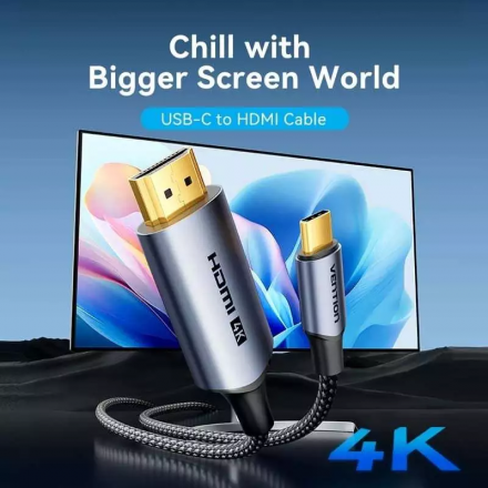 Cáp Chuyển USB-C to HDMI-A 4K - (1M) - VENTION