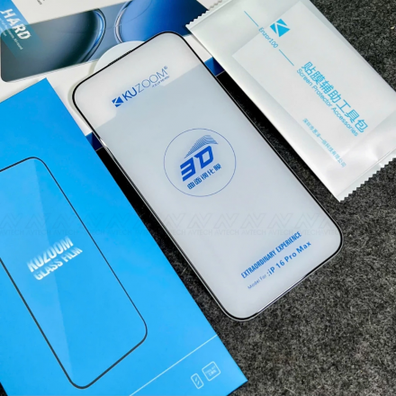 Cường lực 3D Iphone 14/15/16 (Plus/Pro/Promax) Kuzoom