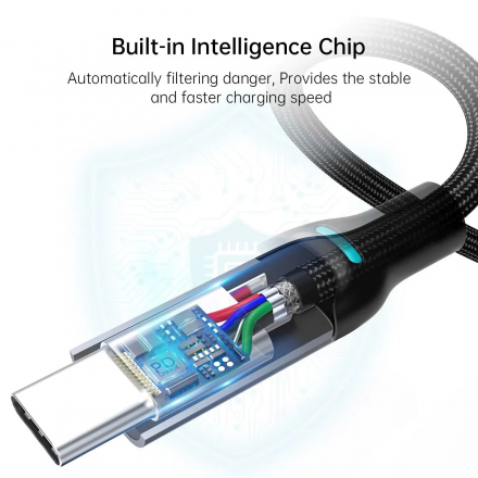 Cáp sạc nhanh (1.8m, Cáp vải dù) - Choetech