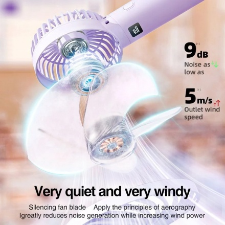 Quạt Tích Điện Mini Cầm Tay RTAKO