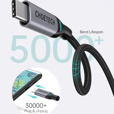 Cáp sạc nhanh (1.8m, Cáp vải dù) - Choetech