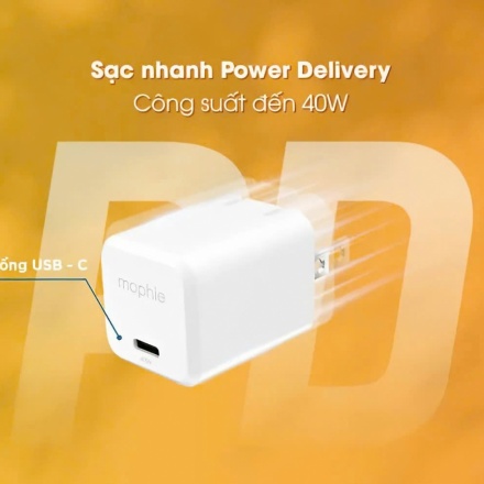 Củ Sạc GaN 40W 1 Cổng – Mophie