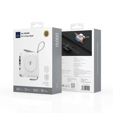 Pin dự phòng 5000mAh 6 in 1 WiWU 